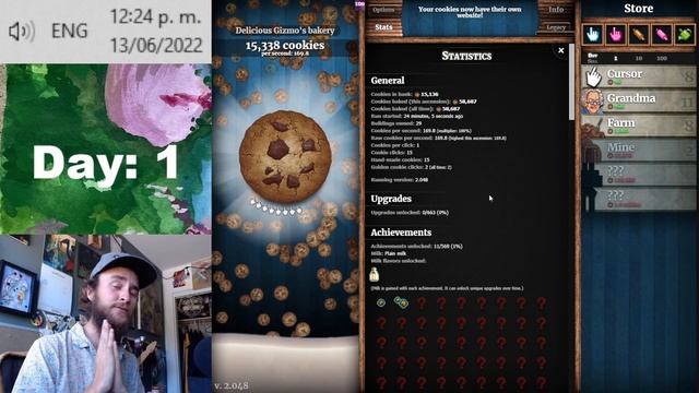 Cookie Clicker 100% Speedrun : Day 1 смотреть онлайн