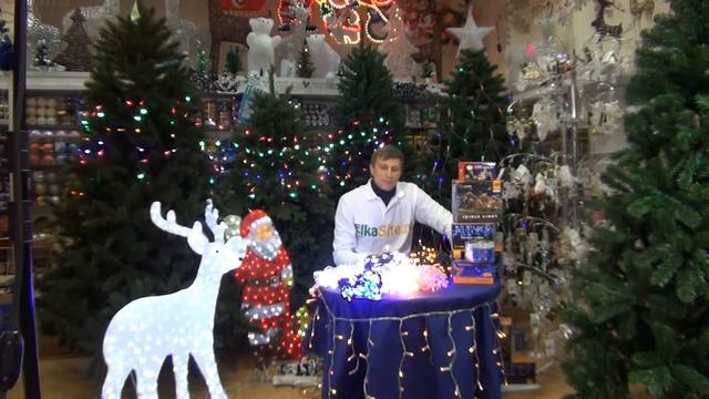 Электрогирлянда светодиодная бахрома - обзор смотреть онлайн