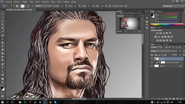 Efecto Caricatura Adobe Photoshop CC Topaz Labs смотреть онлайн
