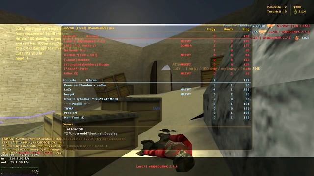 CS 1.6. paintball mod CZ/SK server P!xel gaming смотреть онлайн