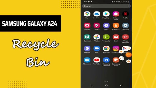 Samsung Galaxy A24 Recycle Bin || How To Set Recycle Bin Settings || How Recycle Bin Works