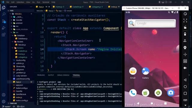 REACT NATIVE: Projeto com SQLite + Navegação Stack + Câmera - Parte 2/3 смотреть онлайн