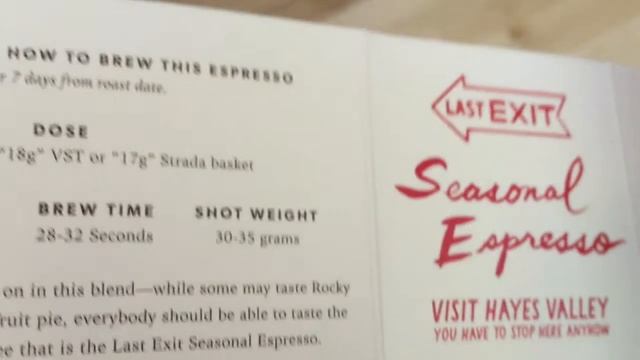 Espresso Review: Ritual Coffee Roasters - Last Exit Blend смотреть онлайн