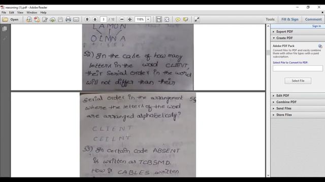 Logical Reasoning || BG INTER CET | APSWR Junior Colleges смотреть онлайн