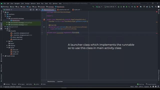 Movies App | Android SplashScreen Best approach using layer-list JAVA | Part 1 смотреть онлайн