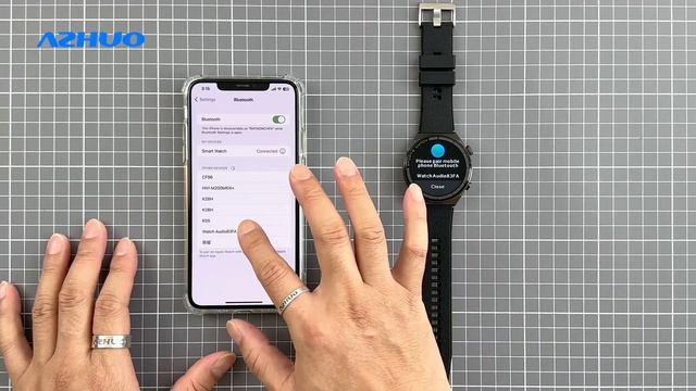 DT3 Mate Smart Watch Connection with Phone via WearPro APP смотреть онлайн