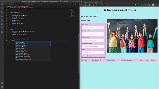 Student Management System with LocalStorage | JavaScript CRUD Project смотреть онлайн