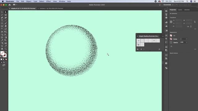 How to Install and Use Stipple Shading in Adobe Illustrator смотреть онлайн