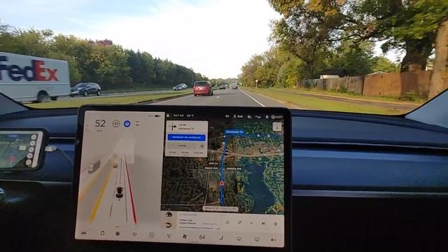 First Drive with Tesla FSD Beta 10.2 смотреть онлайн