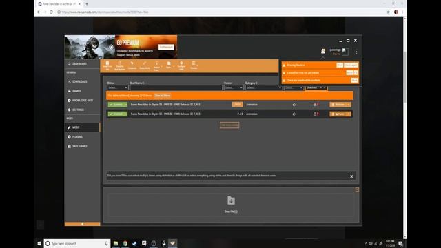 Vortex: Installation/ FNIS/ Enable/ Disable