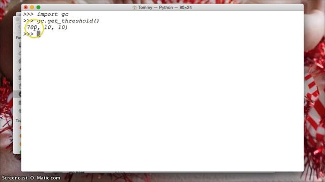 Python: gc.get_threshold() - Python Glossary смотреть онлайн