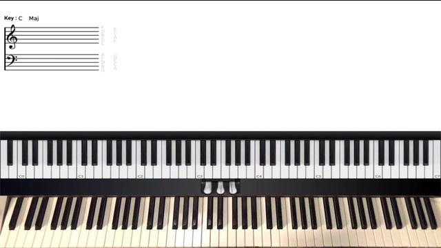 How to play Because he lives Hymn (piano tutorial) смотреть онлайн
