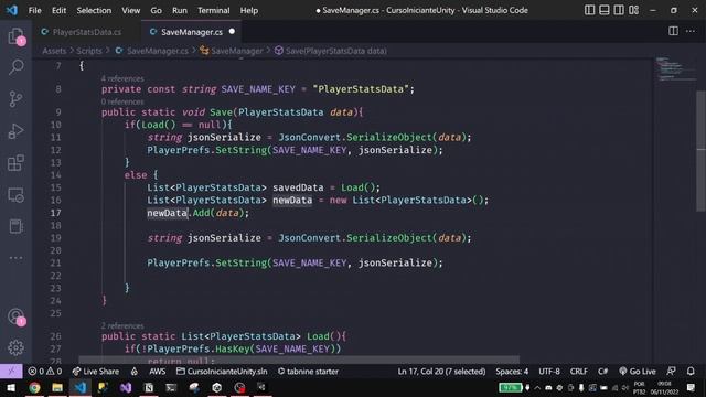Desenvolvendo um jogo 2D na Unity (aula 8) - Salvando estatísticas do jogador e mostrando no menu смотреть онлайн