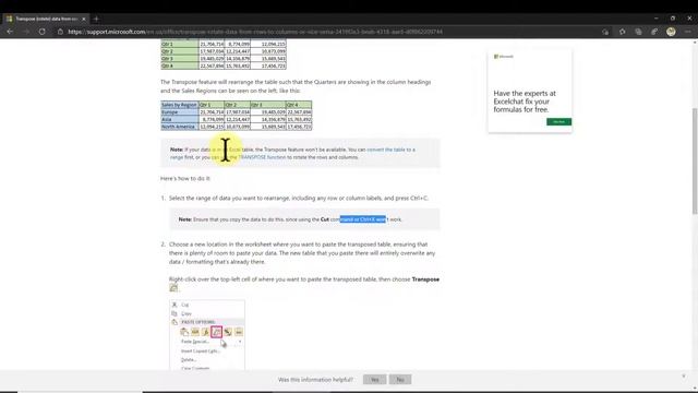Easily Swap Rows & Columns in Excel смотреть онлайн