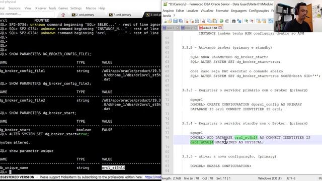 Configurando data guard com broker - Adicionando standby database смотреть онлайн