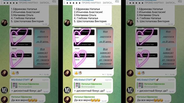 Доходы партнеров MQ.GLOBAL