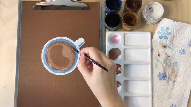 Чашка кофе. Рисование. Cup of coffee. Painting. смотреть онлайн