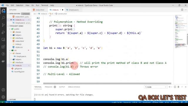 Part 17 - TypeScript OOP - Encapsulation, Polymorphism, Inheritance, and Abstraction Implementation смотреть онлайн