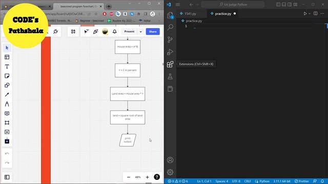 BEE 1541 - Building Houses Solution | Python3 Programming on Beecrowd Beginner Day 102 смотреть онлайн