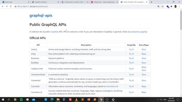 Conectar nuestro cliente a una GraphQL API con React JS (Apollo) o Vanilla JS - 1/3 смотреть онлайн