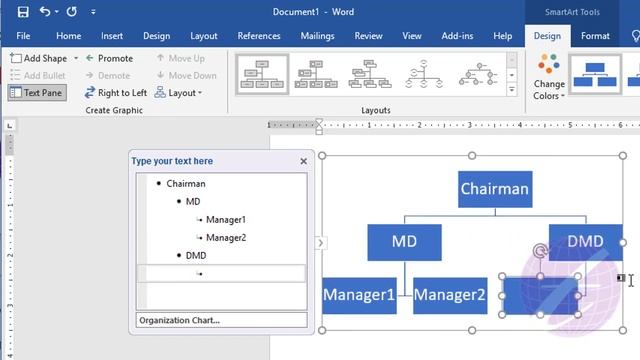 Create Organization Chart in Word | Smartart in MS Word 2016 | Microsoft Word Tutorial Bangla смотреть онлайн