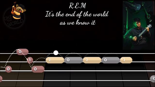 R.E.M - It's The End Of The World As We Know It // Ukulele/Ukelele Fingerpicking Tab Tutorial смотреть онлайн