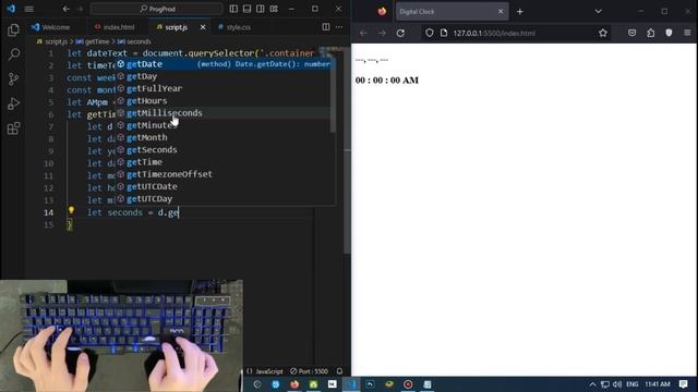 How to Make a Digital Clock with HTML, CSS, and JavaScript (Step-by-Step Tutorial) смотреть онлайн