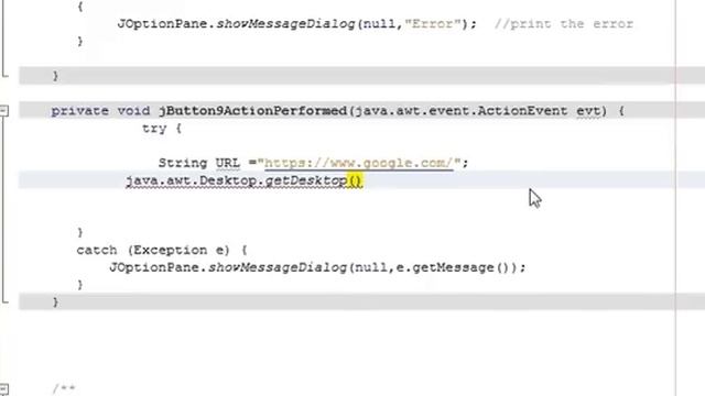 Java prog#54.How to open a web page by using java code смотреть онлайн