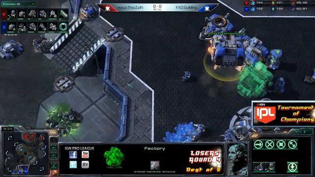 ThorZaIN vs GuMiho - Game 1 - IPL ToC LR4 - StarCraft 2 смотреть онлайн