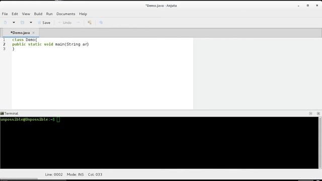 BOSS OS 6.1 | Write Java Program in Anjuta IDE And Execute In Anjuta Terminal смотреть онлайн