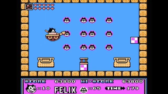 Dendy (Famicom,Nintendo,Nes) 8-bit Felix The Cat Round 2