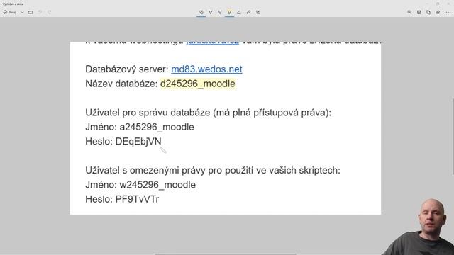 Jak nainstalovat Moodle na web server (wedos) смотреть онлайн