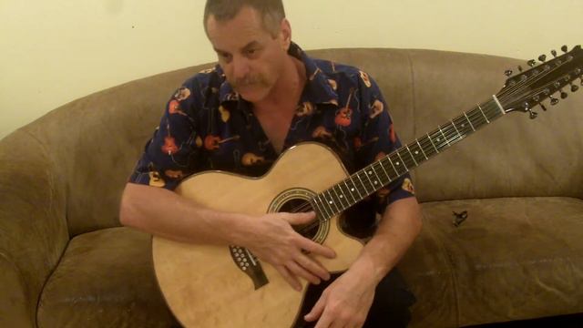Goodman Handmade 12 string Guitar Jumbo Macassar Ebony/ Bearclaw Sitka смотреть онлайн