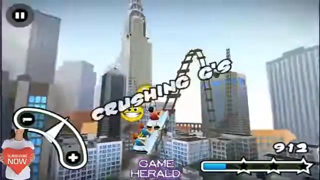 3D Rollercoaster Rush NewYork android gameplay смотреть онлайн