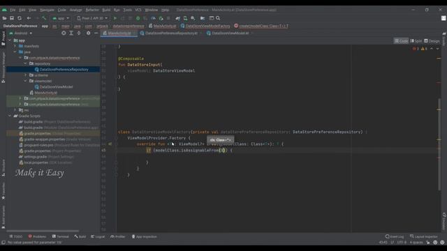 Shared Preferences Data Store using MVVM Architecture in Jetpack Compose | Android | Make it Easy смотреть онлайн