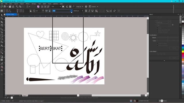 Tutorial Corel Draw x8 Fungsi tools pada CorelDraw untuk Pemula смотреть онлайн