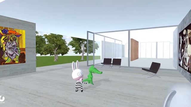 Come Pasodoble with Elephant Joe and Zebra Pete and Croc inside the Barcelona Pavillion. смотреть онлайн