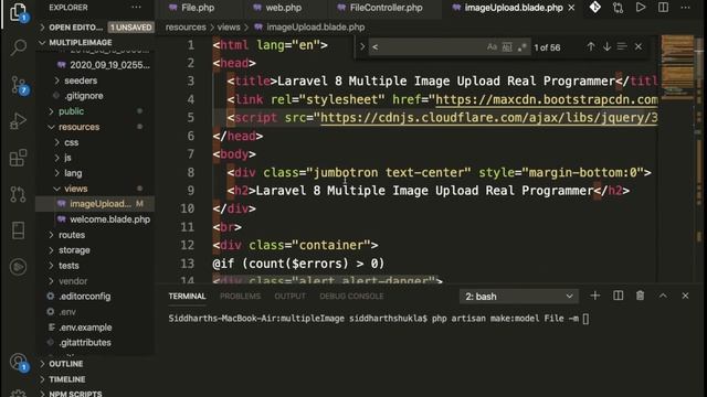 Laravel 8 Multiple image upload смотреть онлайн
