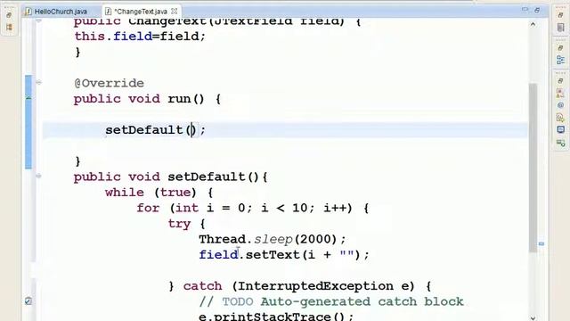 Java Thread Runnable tutorial смотреть онлайн