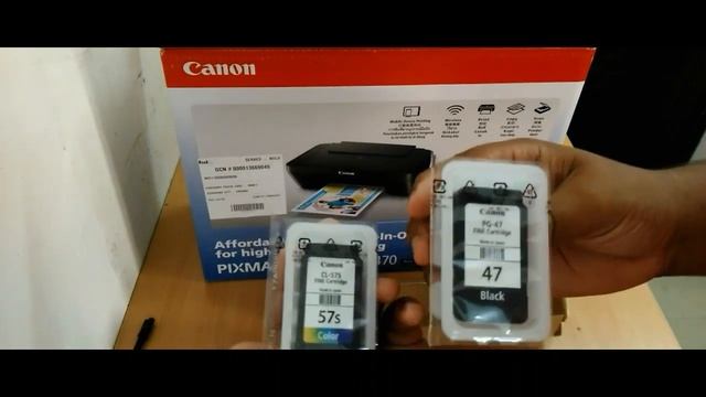 Unboxing/Overview Canon PIXMA E470 All-In-One Inkjet Printer смотреть онлайн