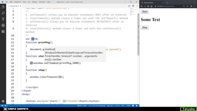 #33 Timing Functions in JavaScript смотреть онлайн