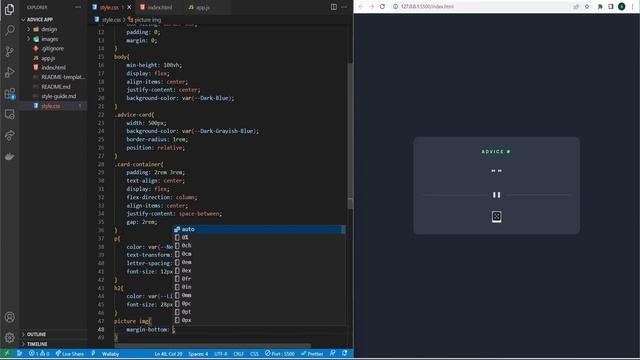 Advice generator app - Frontend Mentor - HTML CSS JAVASCRIPT смотреть онлайн
