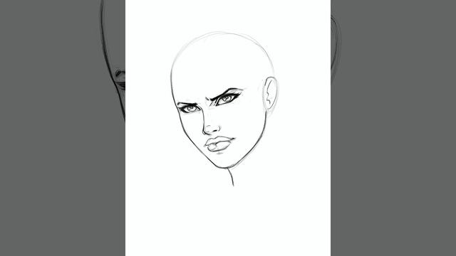 Drawing a Female Face with a Mean Expression смотреть онлайн