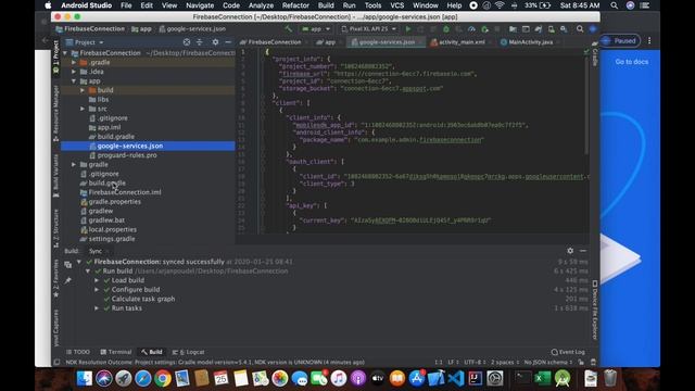 Connect Android Application with Firebase database || Firebase connection смотреть онлайн