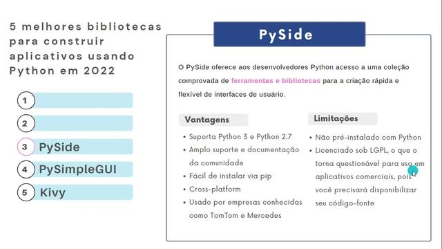 5 melhores Bibliotecas para construir aplicativos usando Python em 2022 смотреть онлайн