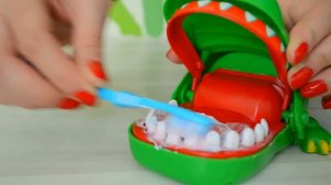 КРОКОДИЛ Дантист! Играем вместе, чистим зубки!