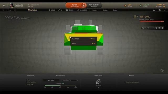 Armored Warfare:  Armor Inspector View Of The Ontos, BWP-2000, & Object 490
