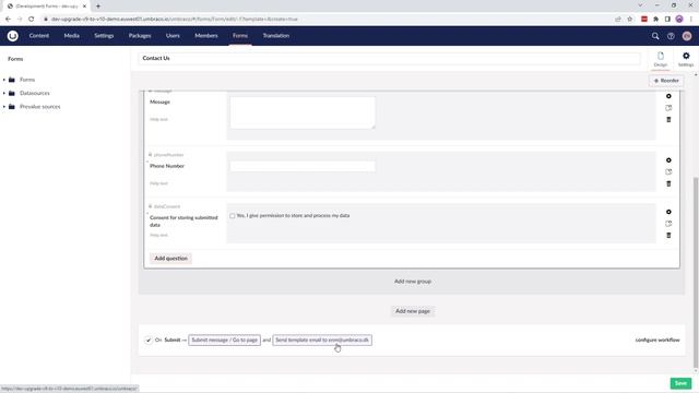 How to create a simple Form using Umbraco Forms смотреть онлайн