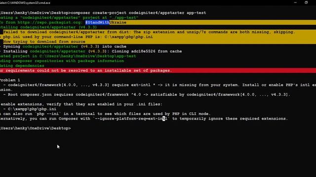 Solusi Tidak Bisa Install Framework CodeIgniter4 Error Exstension intl & zip смотреть онлайн