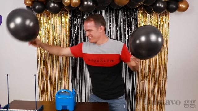 DECORACION CON GLOBOS ?? (Guirnalda De Globos) - Decoracion De Cumpleaños Para Hombre - Gustavo Gg